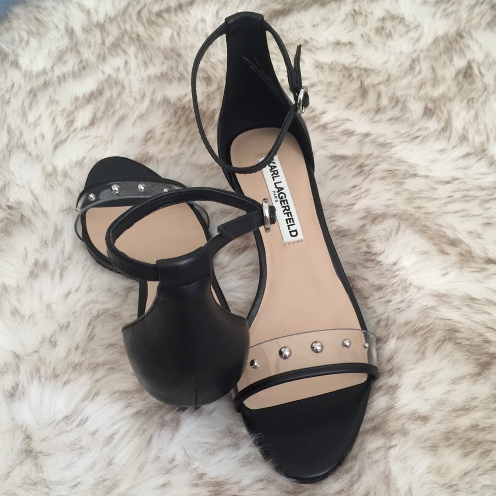 Karl Lagerfeld Paris Dixie Studded Strap Sandals - Picture 8 of 8